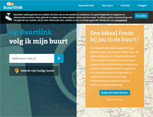 Tablet Screenshot of buurtlink.nl